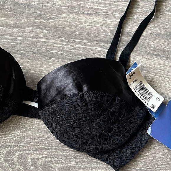 Vintage maidenform Rendevous satin and lace underwire padded bra w bow 34C NWT! - Picture 2 of 8